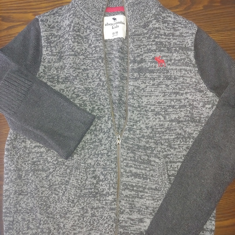 Boys Abercrombie zip up sweater